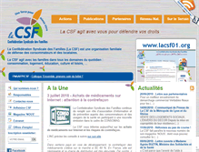 Tablet Screenshot of la-csf.org